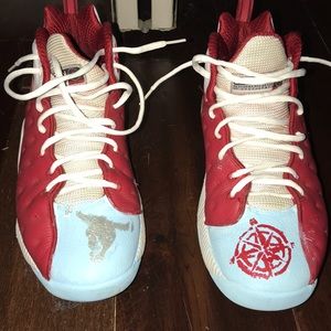 Jordan tennis shoe, custom painted, size 11.5